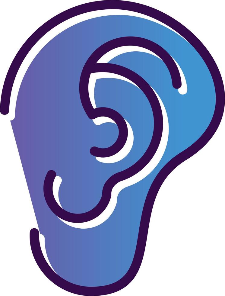 Ear Vector Icon Design