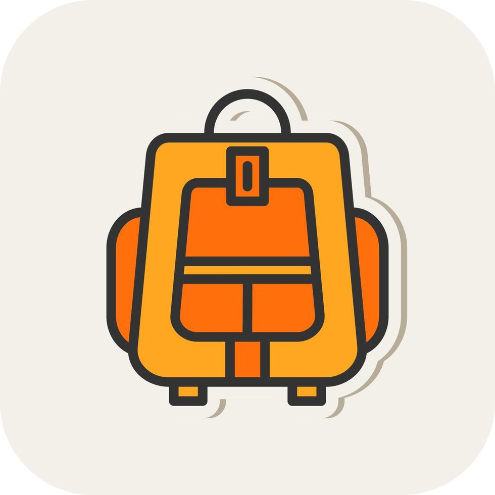 Backpacker Vector Icon Design