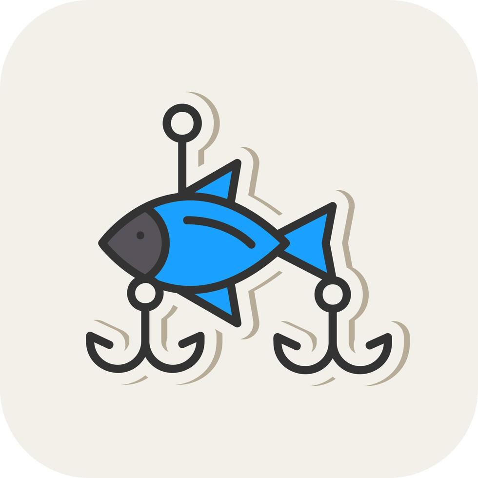 Fishing Baits Vector Icon Design