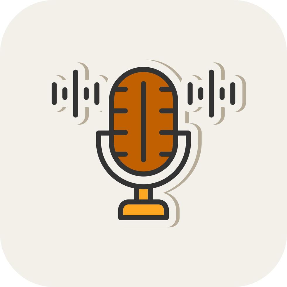 Voice Recorder Vector Icon Design