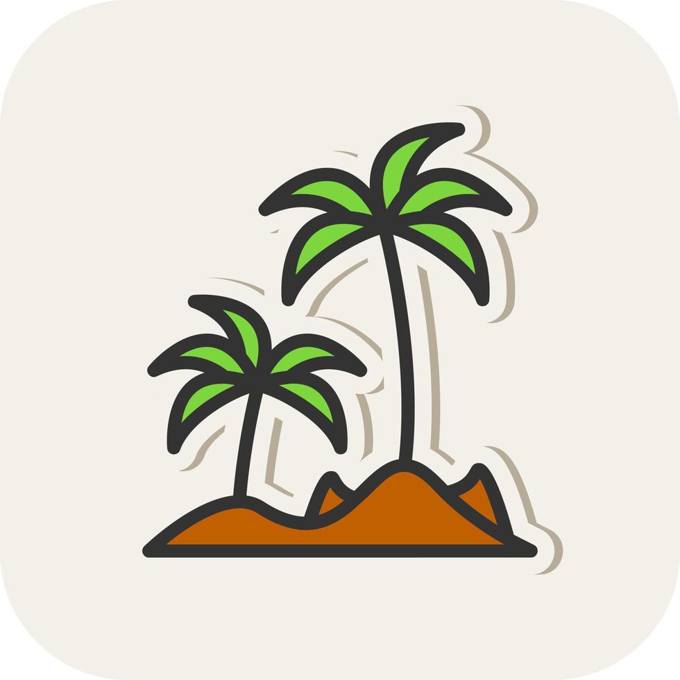Island Vector Icon Design