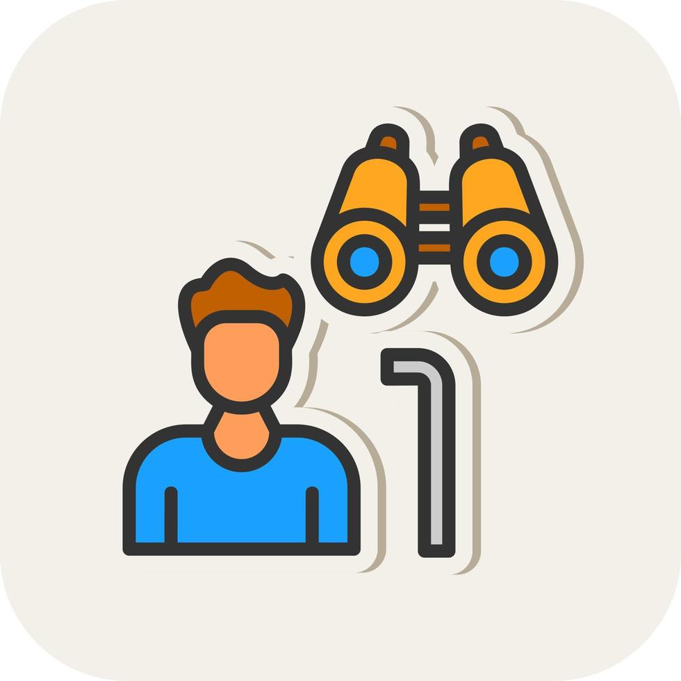 Hiker Vector Icon Design