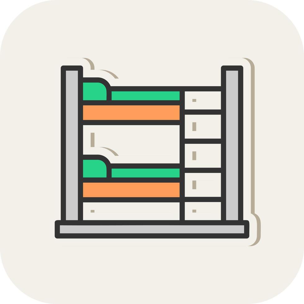 Bunk Bed Vector Icon Design