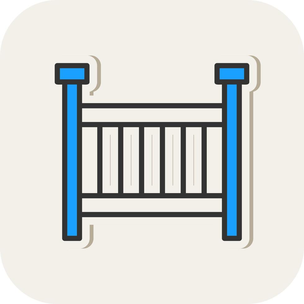 Crib Vector Icon Design