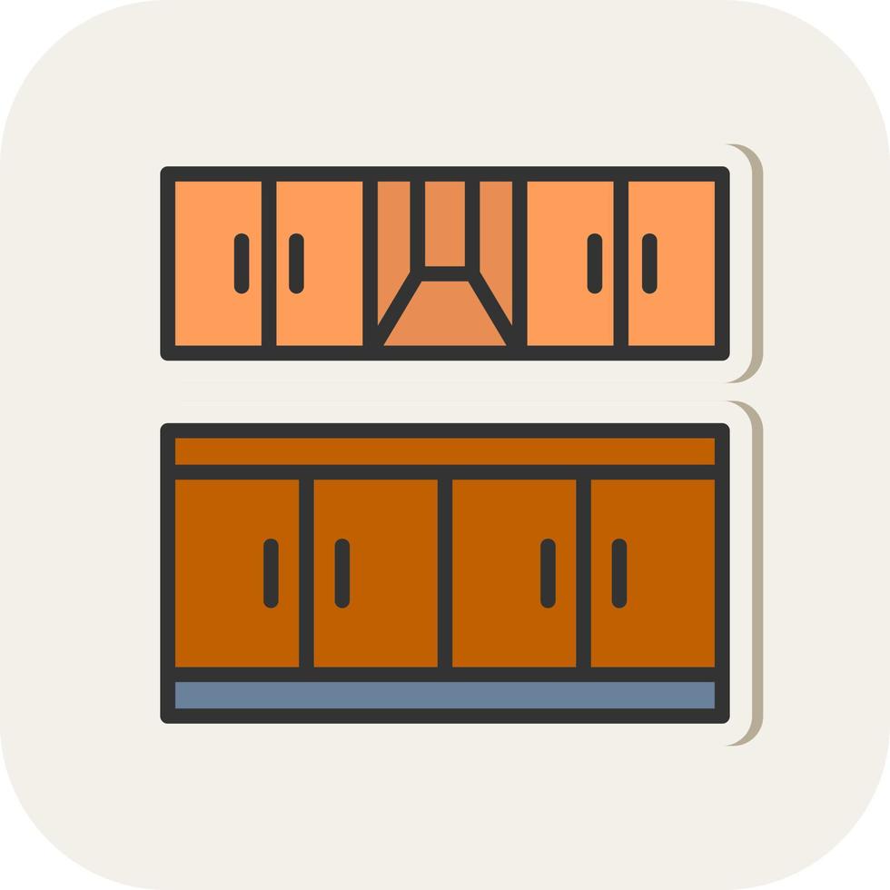 Kitchen Furniture Vector Icon Design