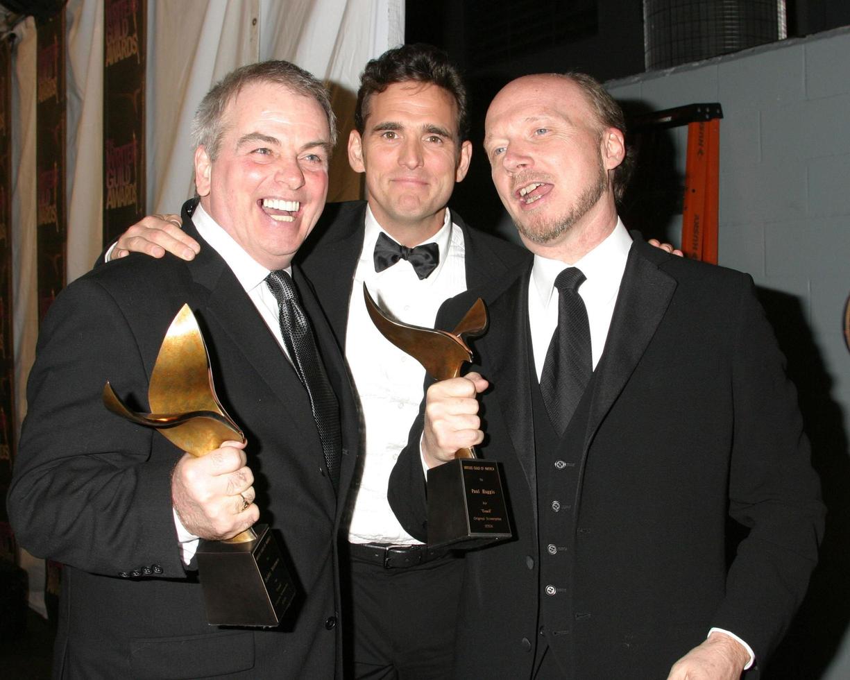 Bobby MorescoMatt DillonPaul HaggisWriters Guild Awards 2006Hollywood PalladiumLos Angeles CAFebruary 4 20062006 photo