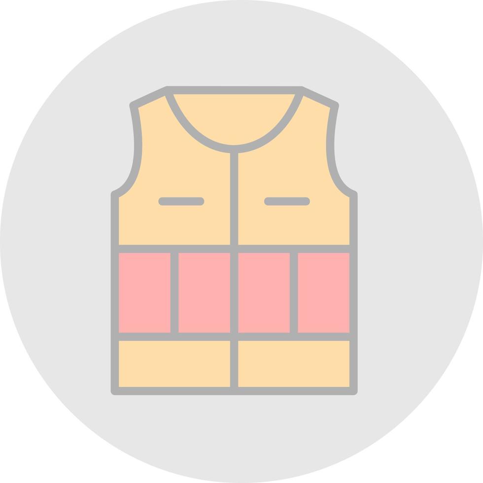 Life Jacket Vector Icon Design