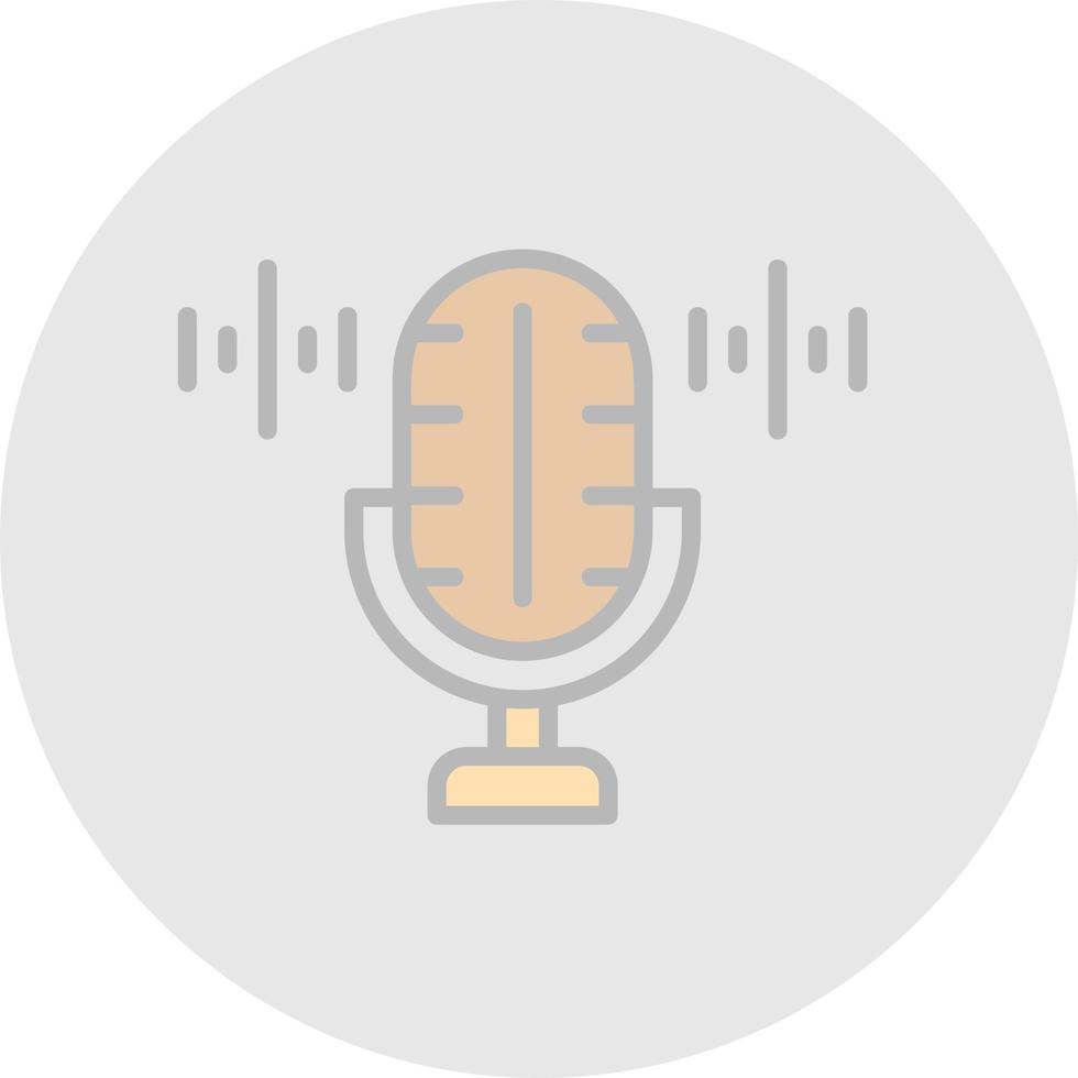 Voice Recorder Vector Icon Design