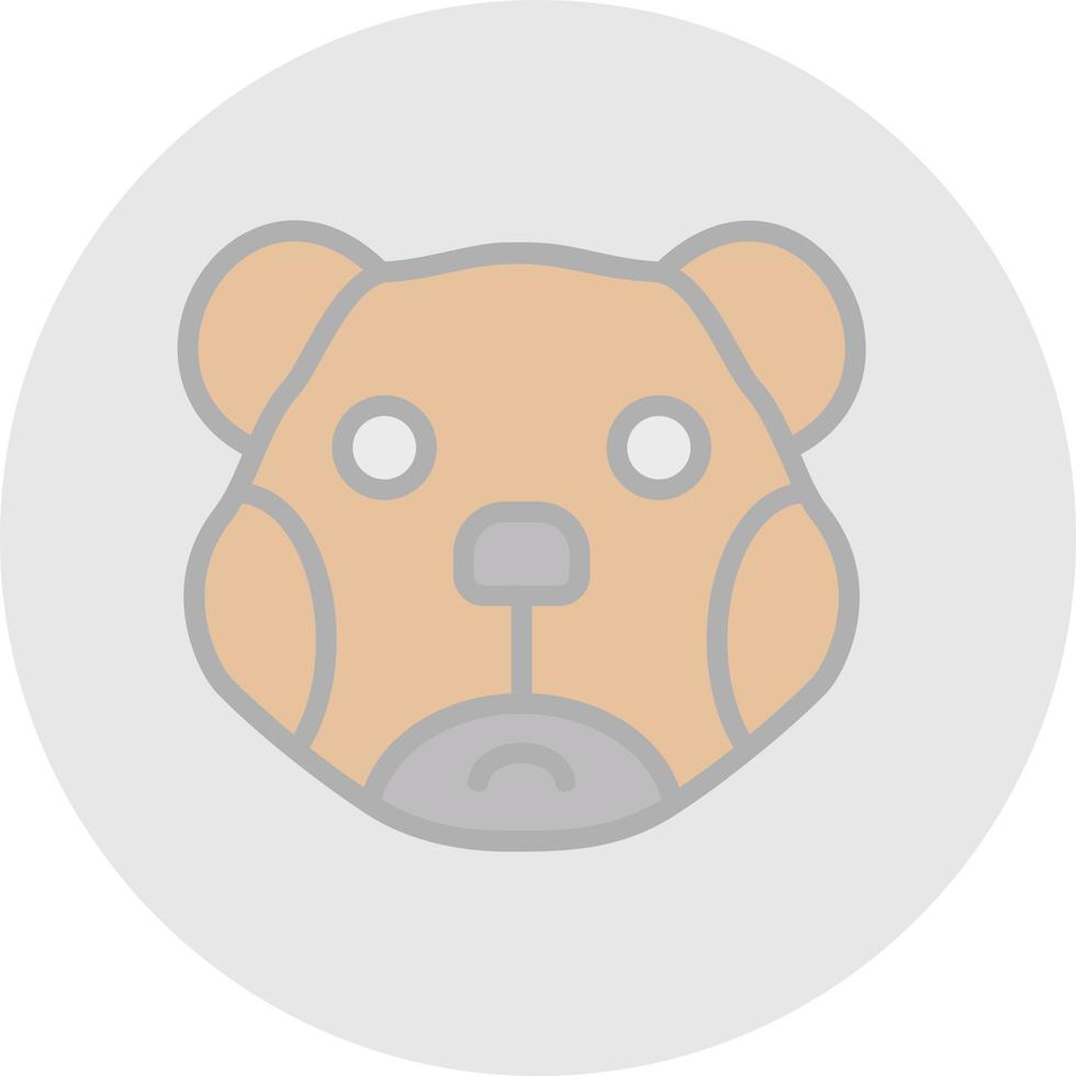 diseño de icono de vector de oso