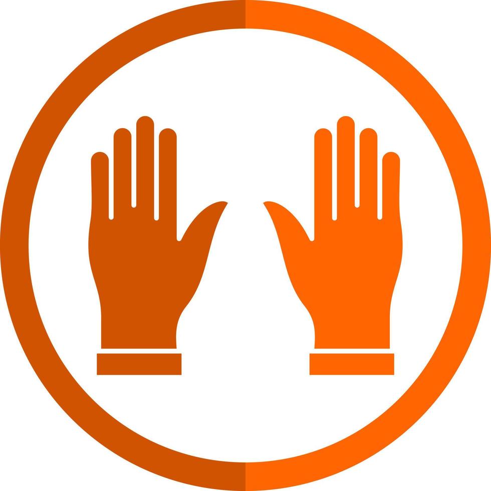 Hands Up Vector Icon Design