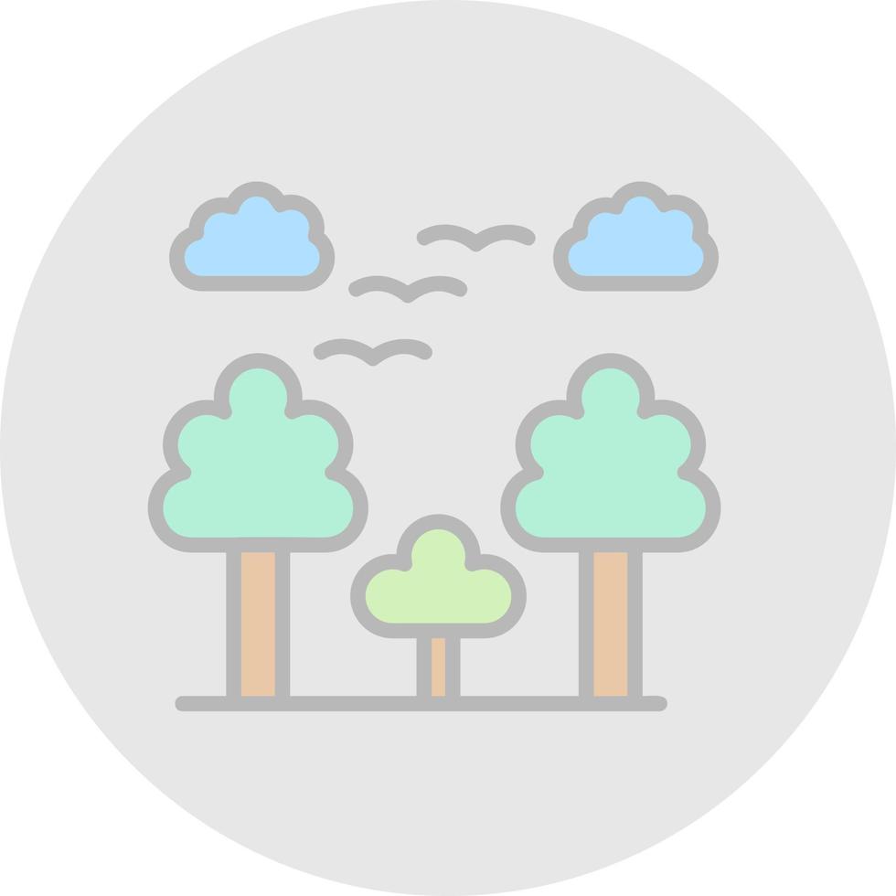 diseño de icono de vector de bosque