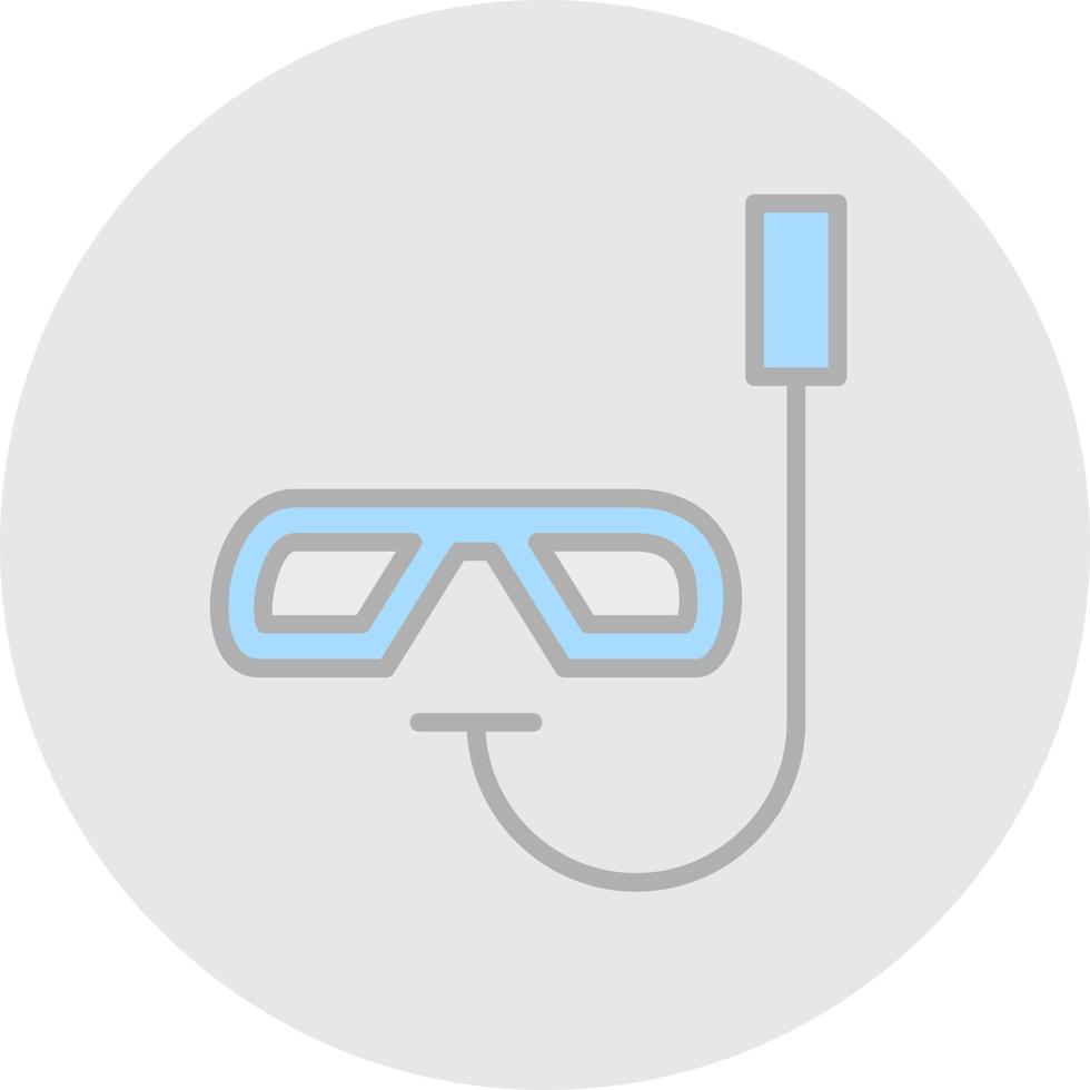 diseño de icono de vector de snorkel