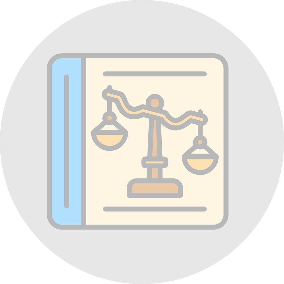 Law Book Vector Icon Design