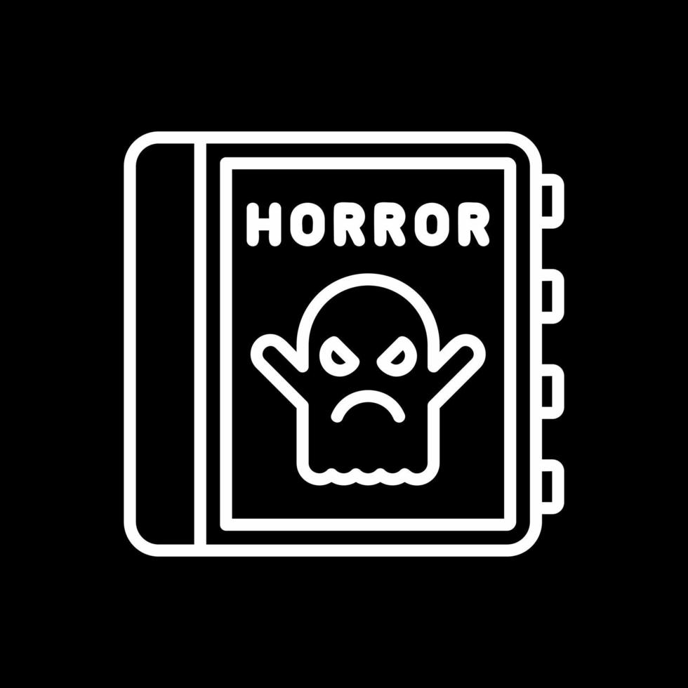 diseño de icono de vector de terror