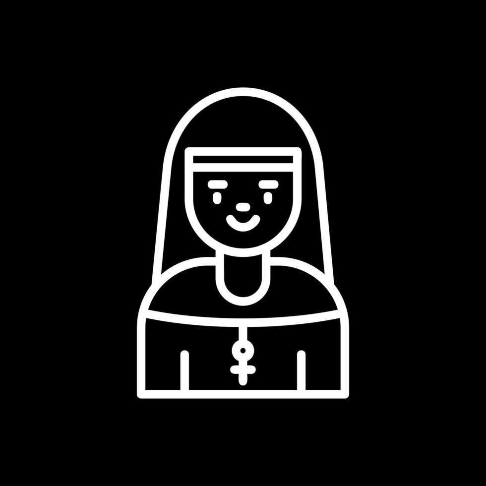 Nun Vector Icon Design