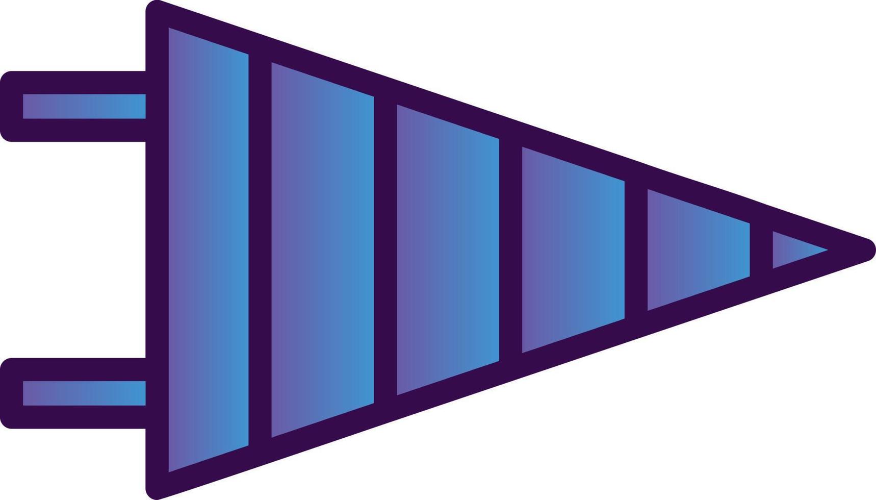 Pennant Vector Icon Design