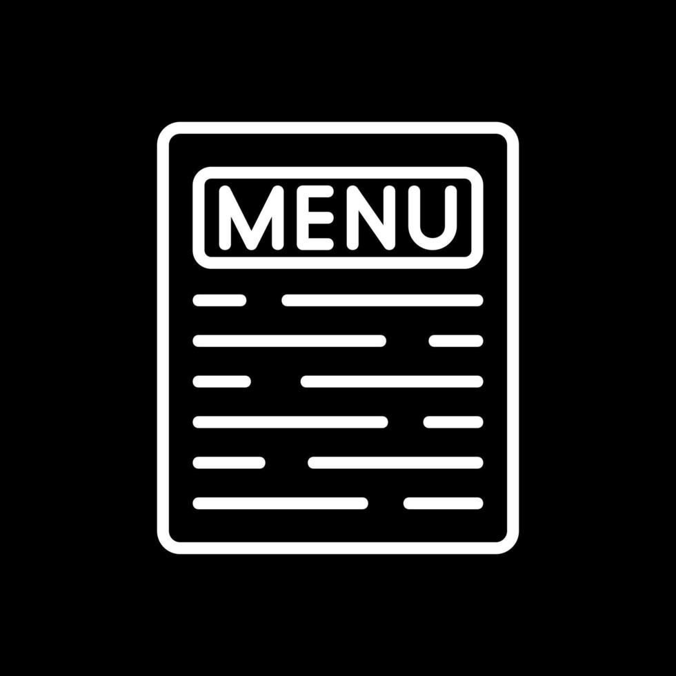 diseño de icono de vector de menú
