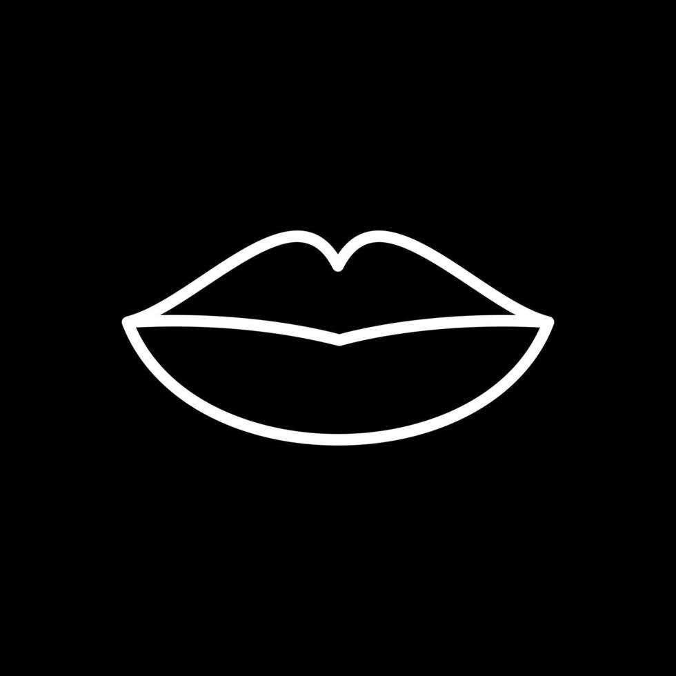 diseño de icono de vector de labios