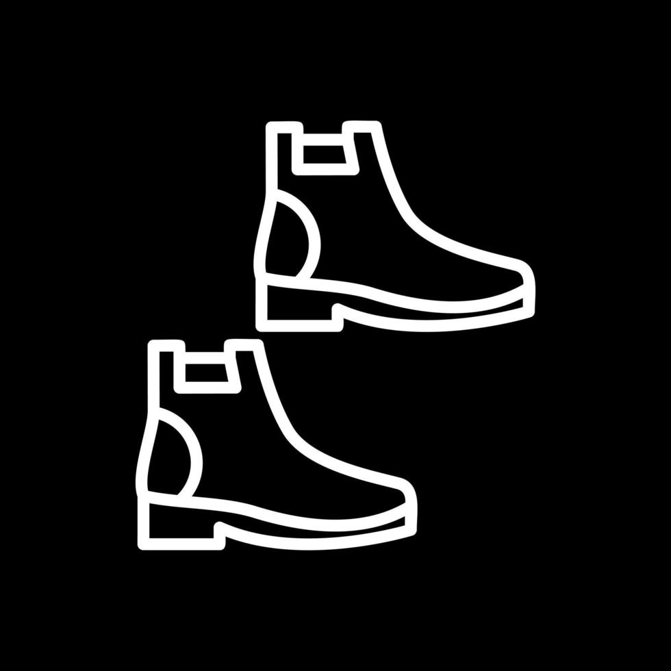 diseño de icono de vector de botas