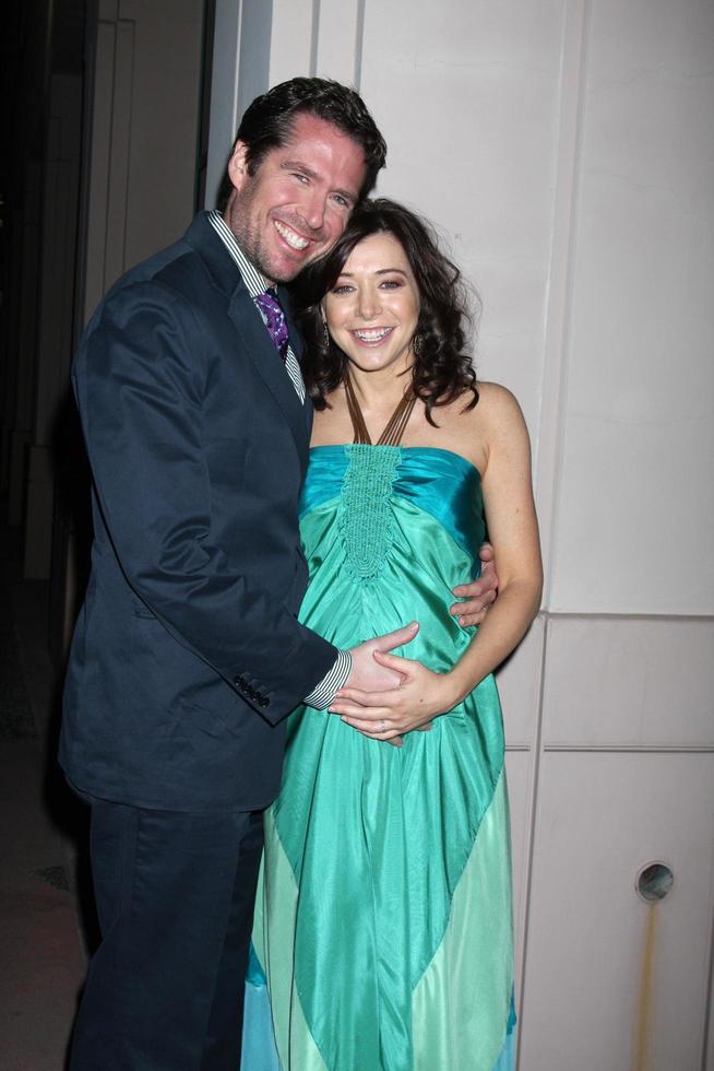 Alexis Denisof  Alyson Hannigan arriving at A Evening With  How I Met Your Mother at the Academy of Television Arts  Sciences in No Hollywood  CA on January 27 20092008 photo