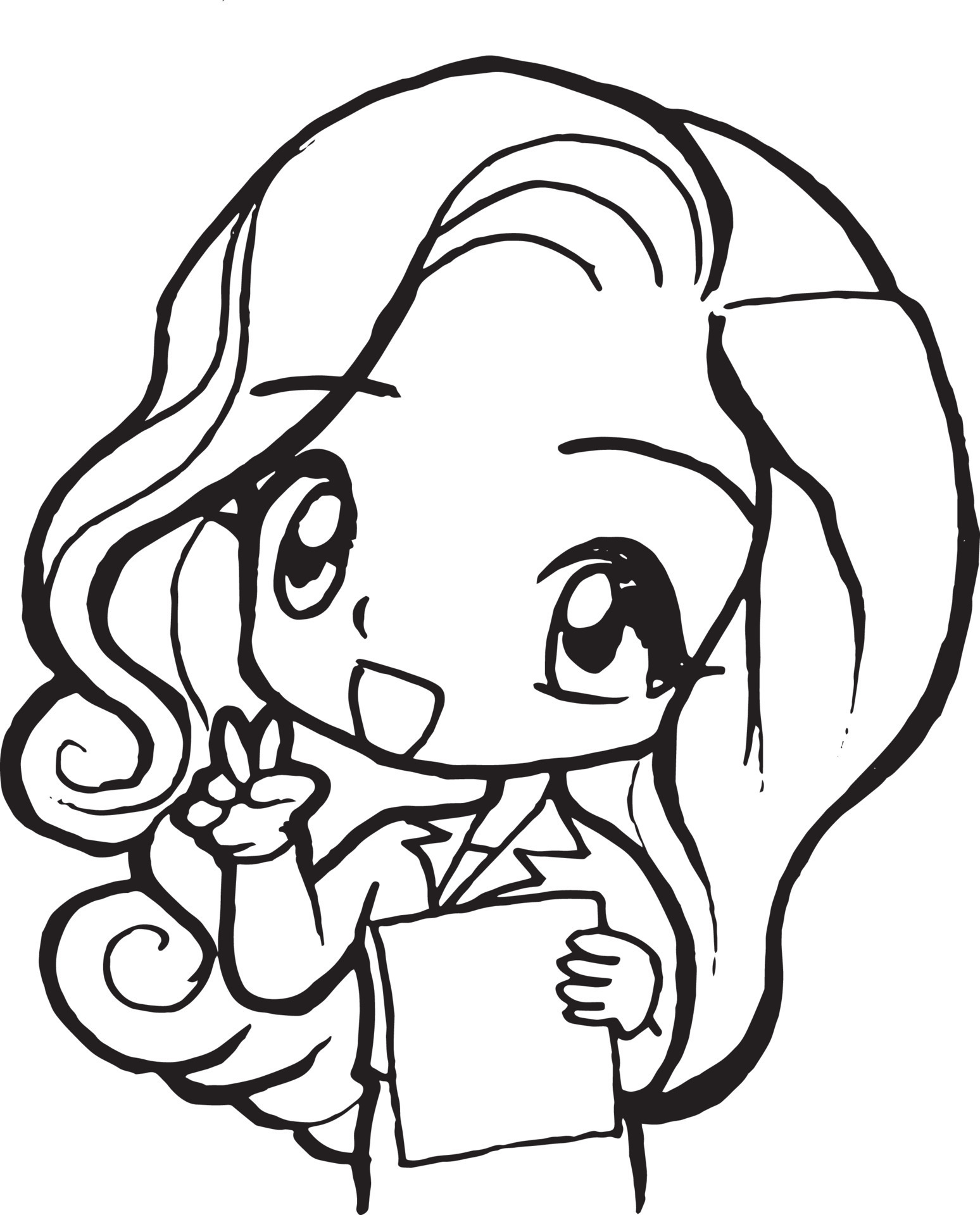 woman profile cartoon doodle kawaii anime coloring page cute illustration  drawing clip art character chibi manga comic 22317440 PNG