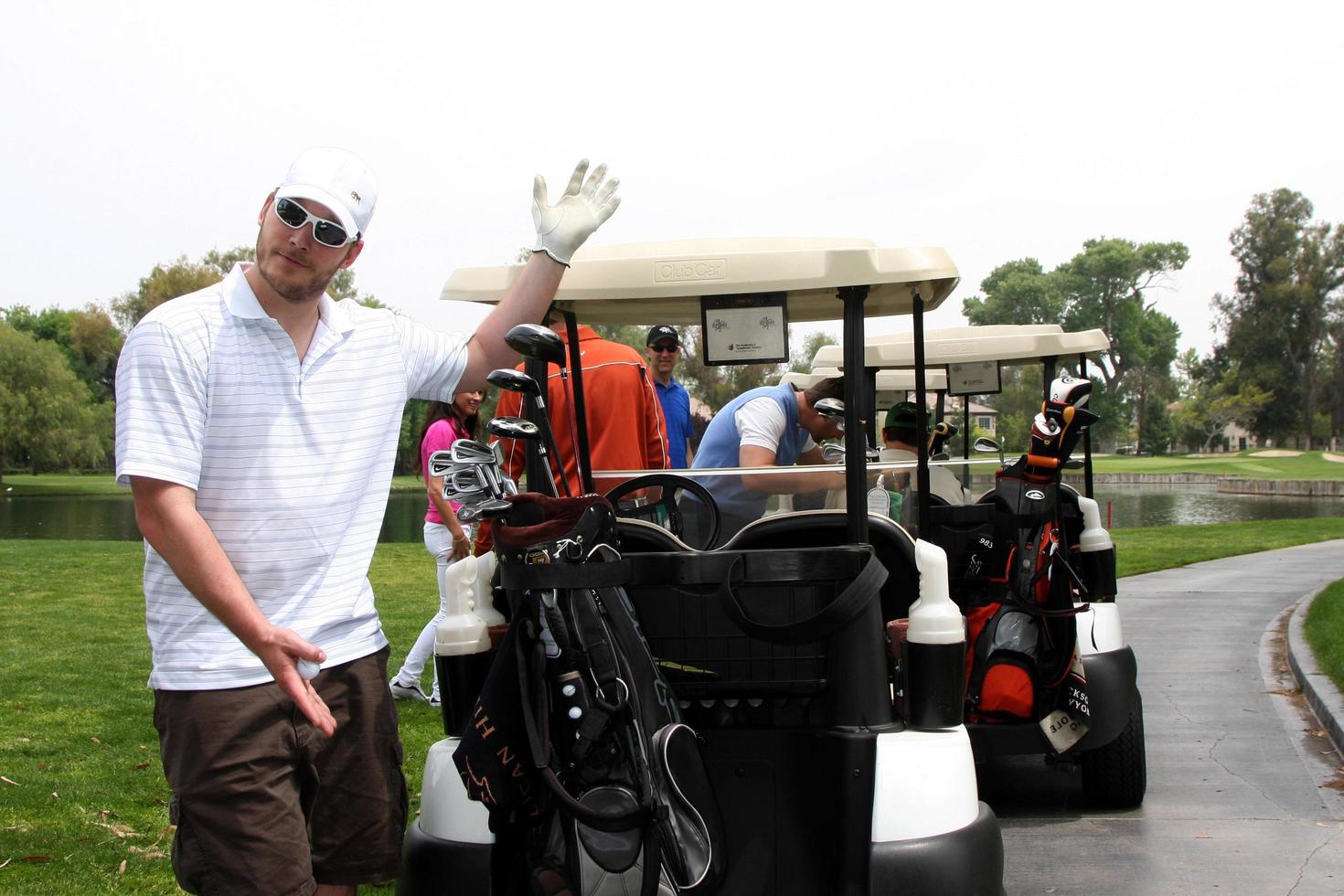 chris prattat el 4to anual Jack wagner celebridad golf clásico a beneficio el leucemia linfoma sociedad golf torneovalencia país clubvalencia abril 27 20102010 foto