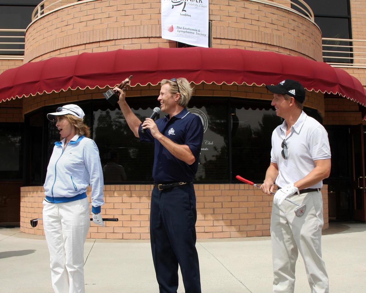 Margie Perenchio  Jack Wagner  Bradley Bellat the 4th Annual Jack Wagner Celebrity Golf Classic to benefit The Leukemia  Lymphoma Society Golf TournamentValencia Country ClubValencia  CAApril 27 20102010 photo