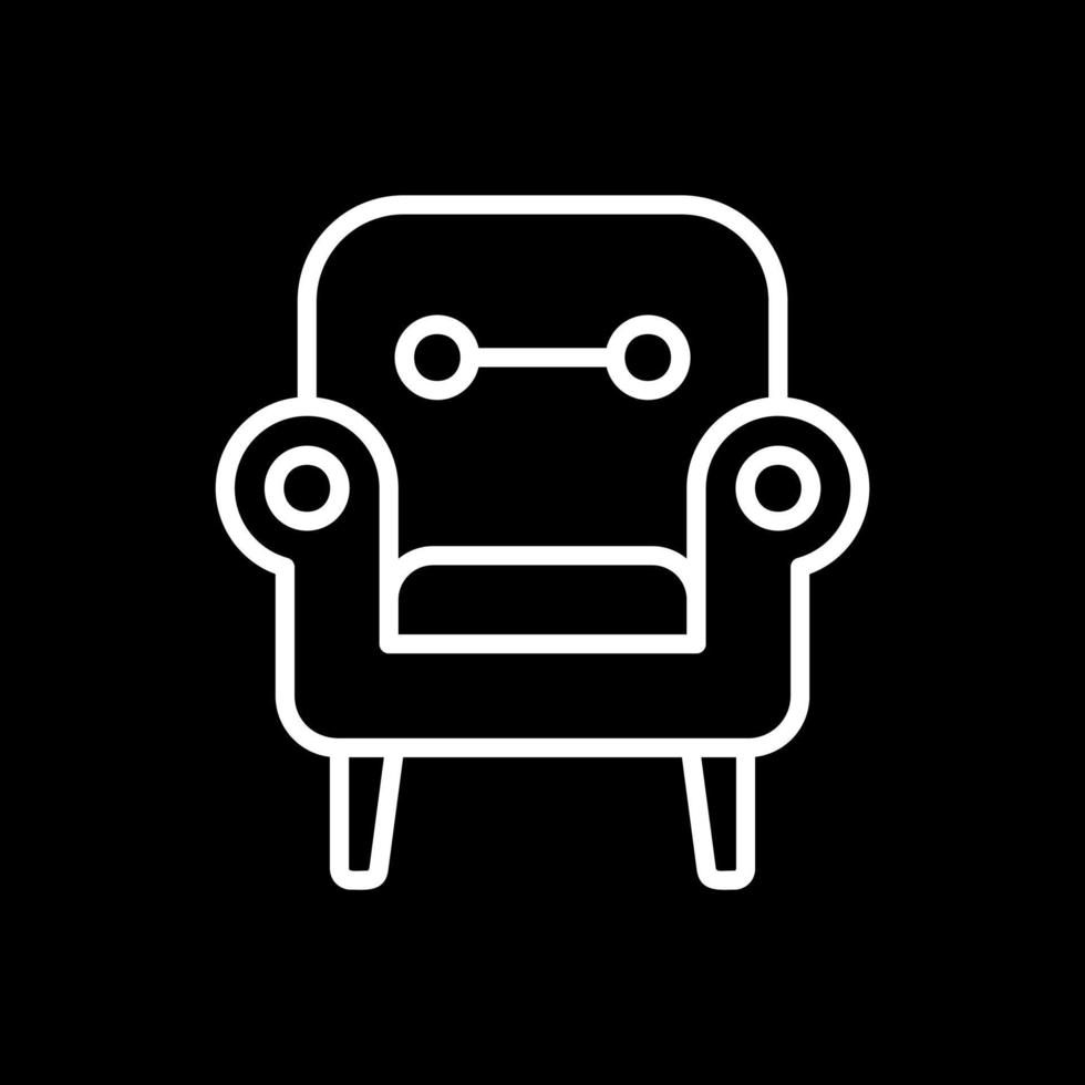 Armchair Vector Icon Design