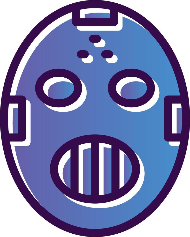 Hockey Mask Vector Icon Design