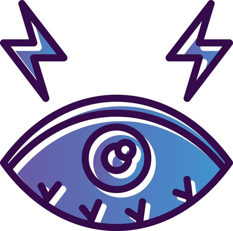 diseño de icono de vector de ojos secos