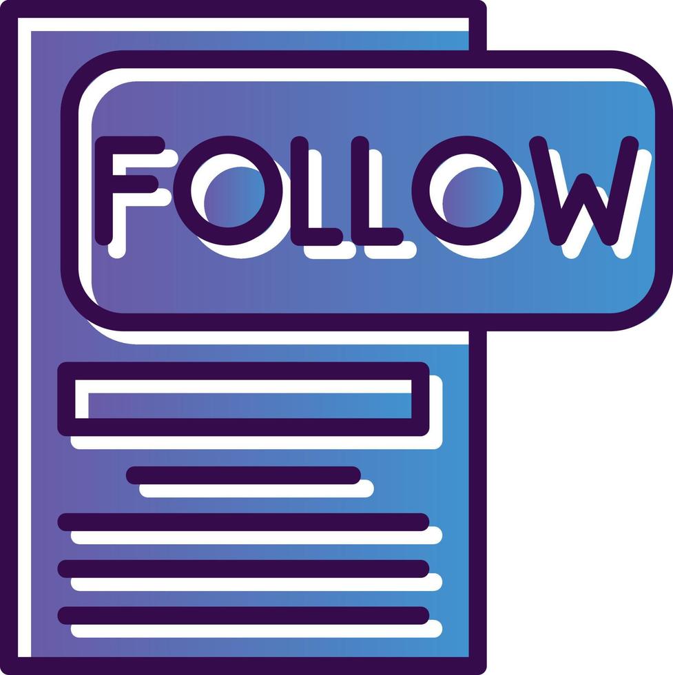 Follow Vector Icon Design