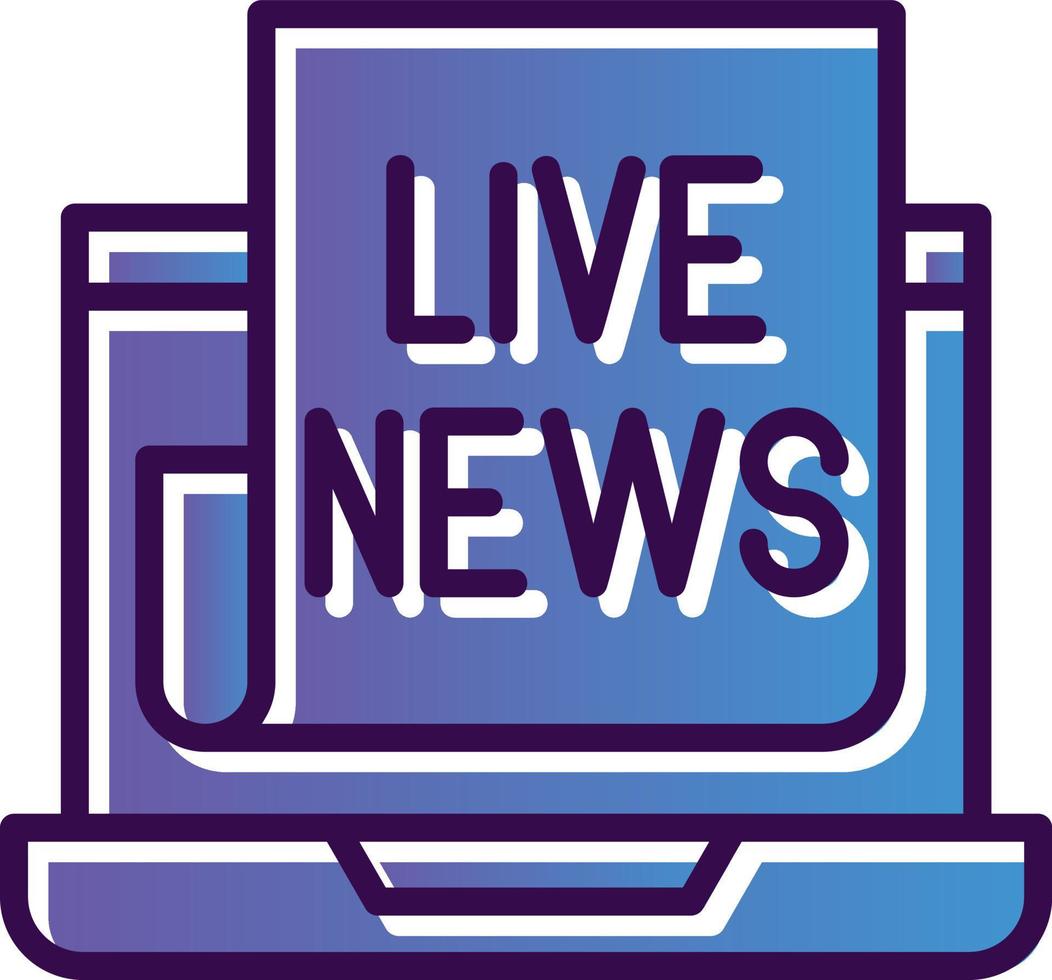 Live News Vector Icon Design