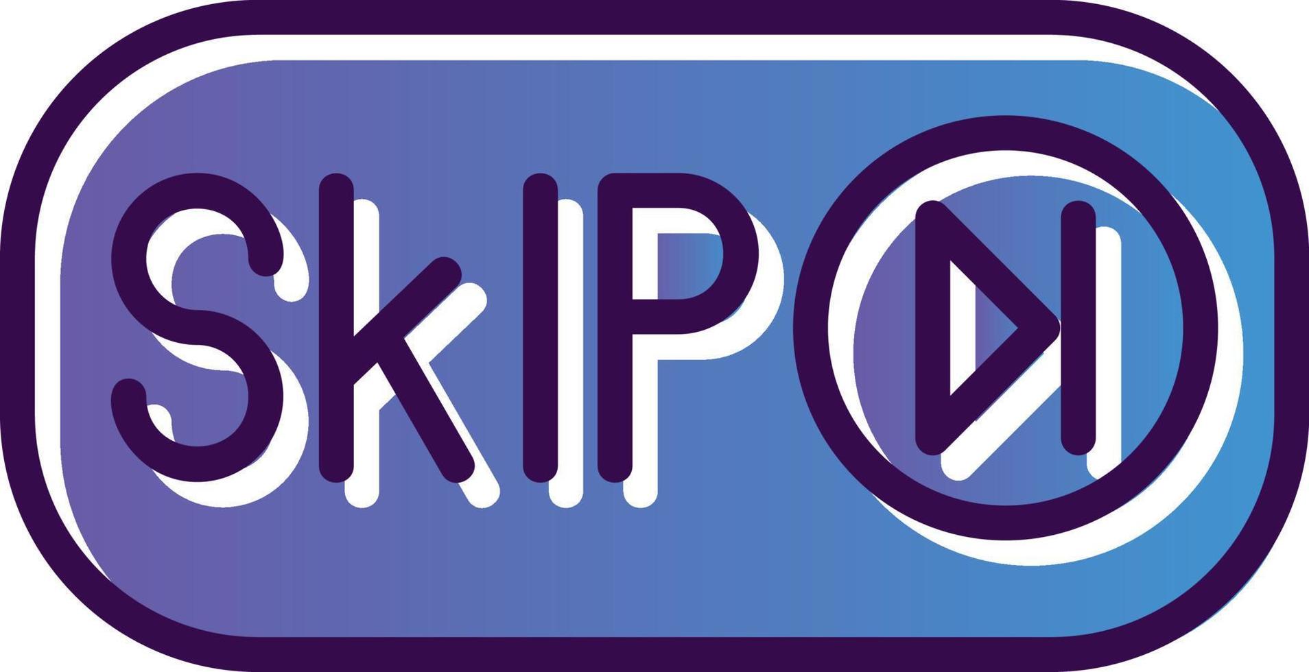 Skip Ad Vector Icon Design