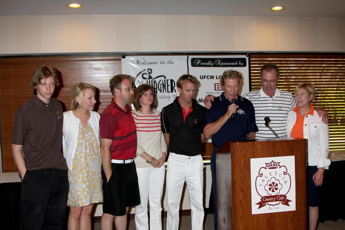 Harrison  Jack Wagner Dennis Wagner  Wife sons Daughtersinlawat the 4th Annual Jack Wagner Celebrity Golf Classic to benefit The Leukemia  Lymphoma Society Golf TournamentValencia Country ClubValencia  CAApril 27 20102010 photo
