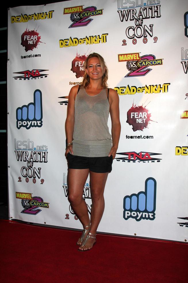 Zoe Bell  arriving at the Wrath of Con Party at the Hard Rock Hotel in San Diego CA on July 24 20092009 photo