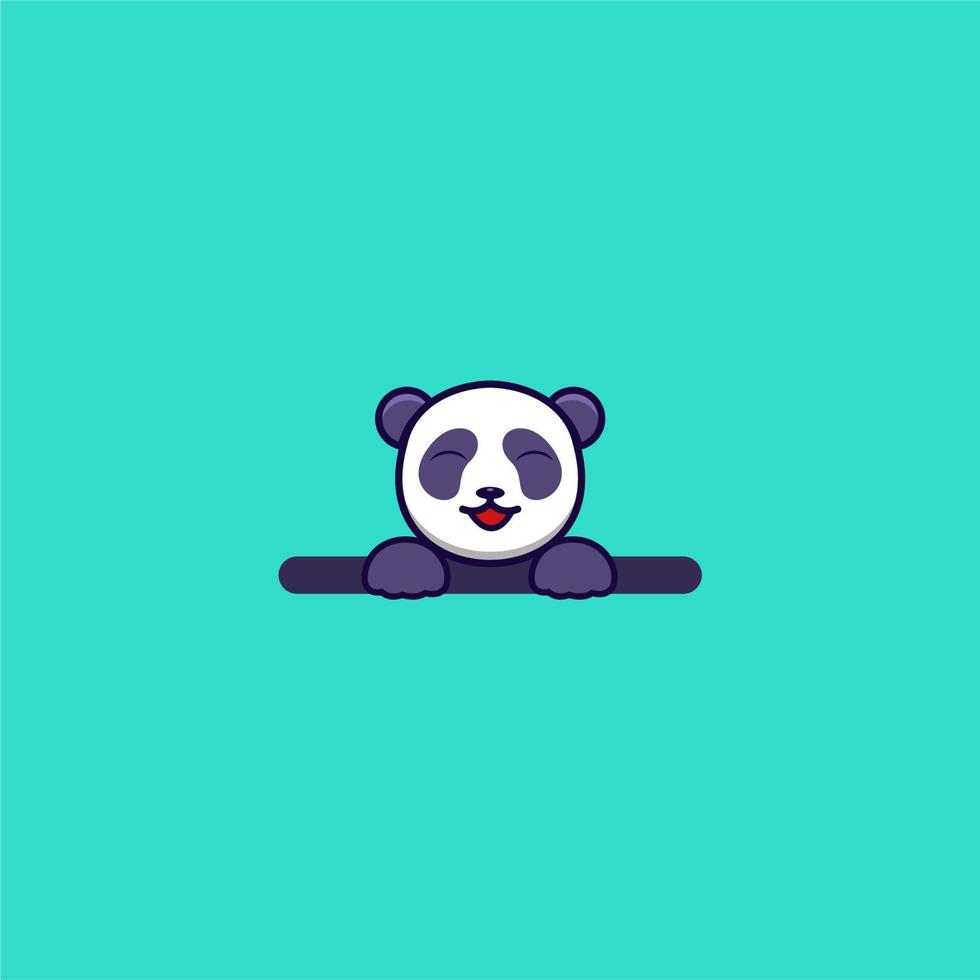 lindo diseño de panda vector