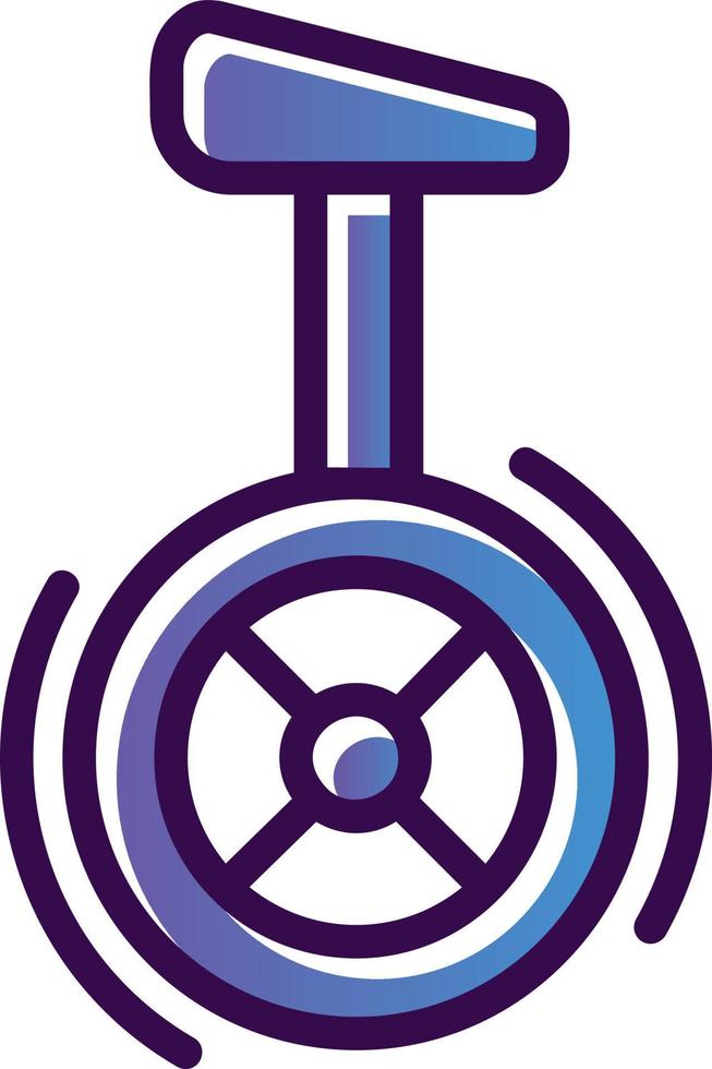 Unicycle Vector Icon Design
