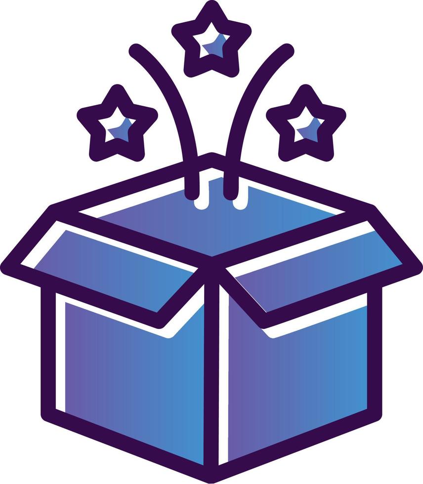 diseño de icono de vector de caja mágica