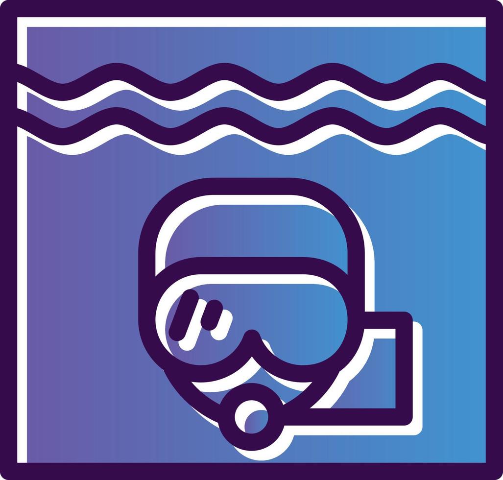 Diver Vector Icon Design