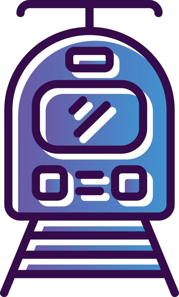 Tram Vector Icon Design