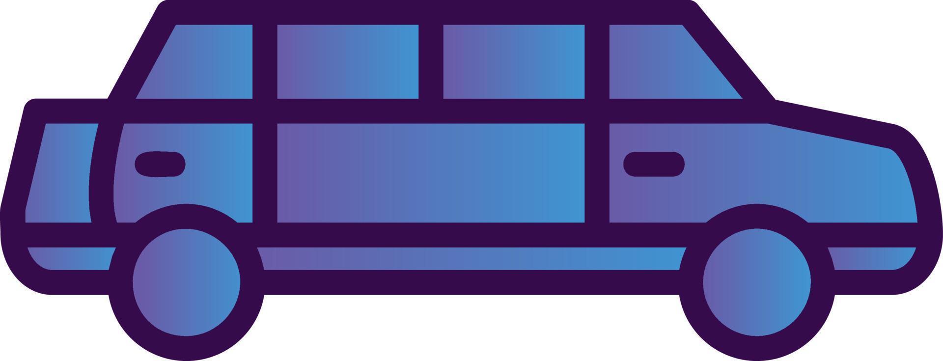 Limousine Vector Icon Design