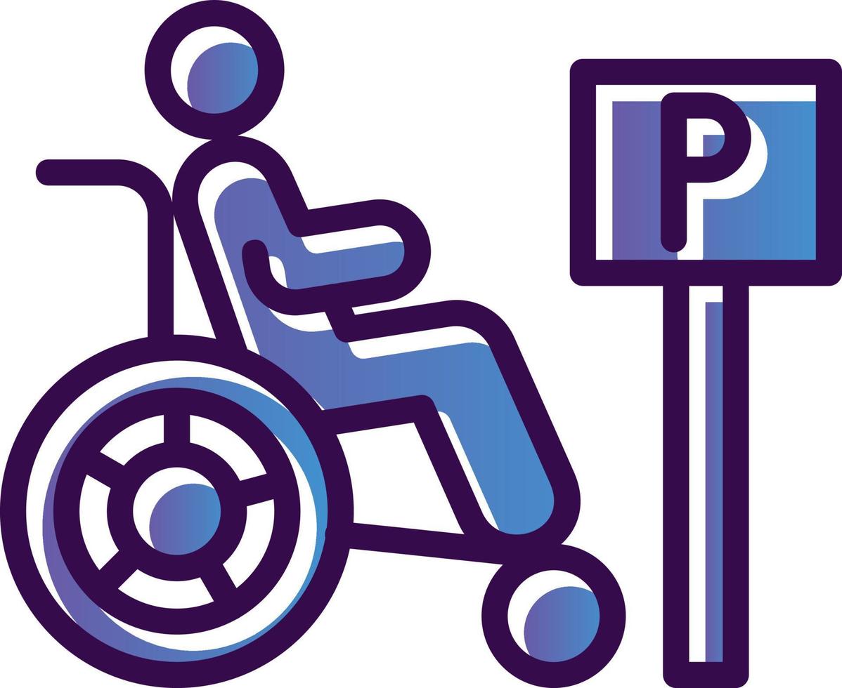 Handicap Vector Icon Design