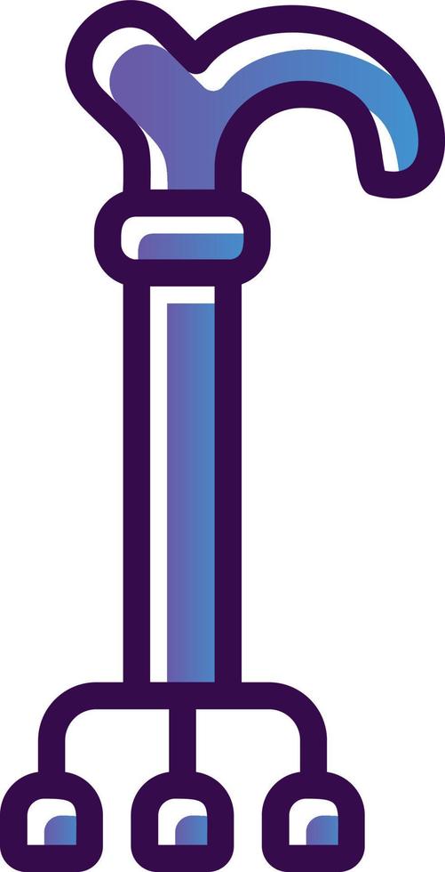 Walking Stick Vector Icon Design
