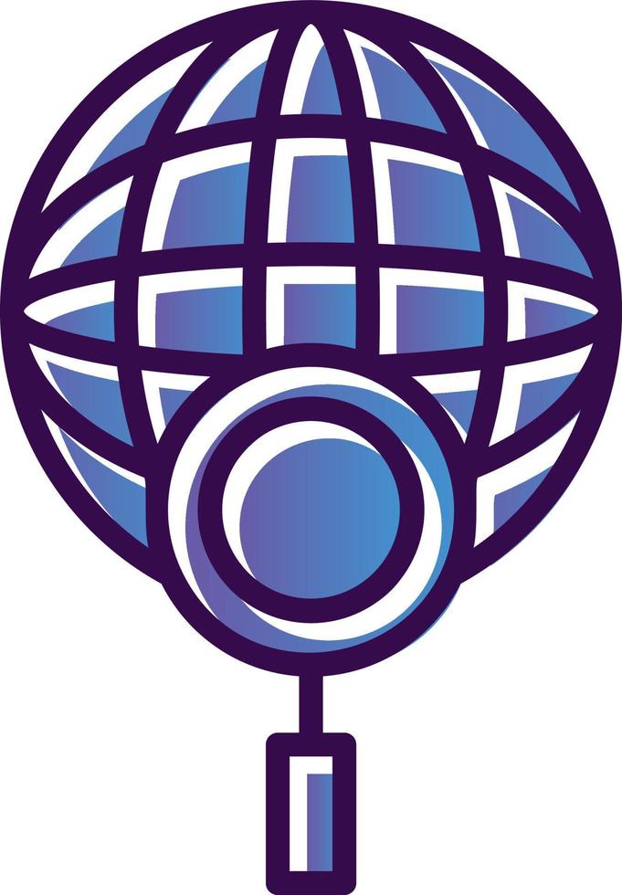 Global Search Vector Icon Design