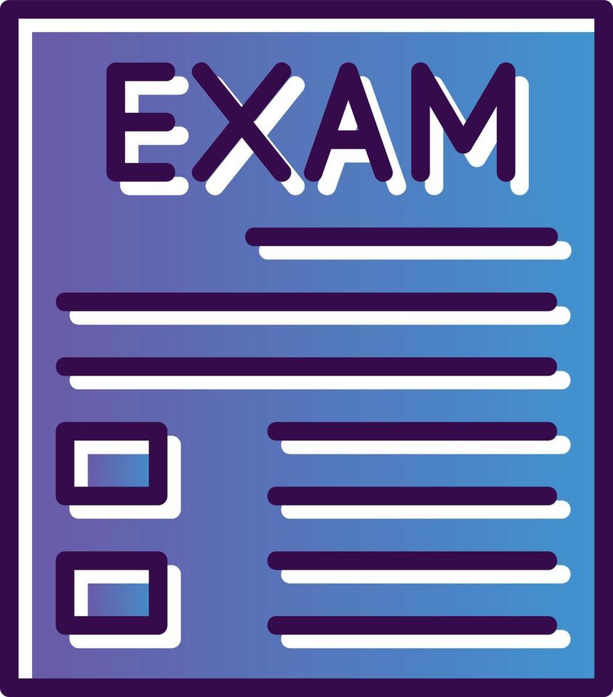 diseño de icono de vector de examen