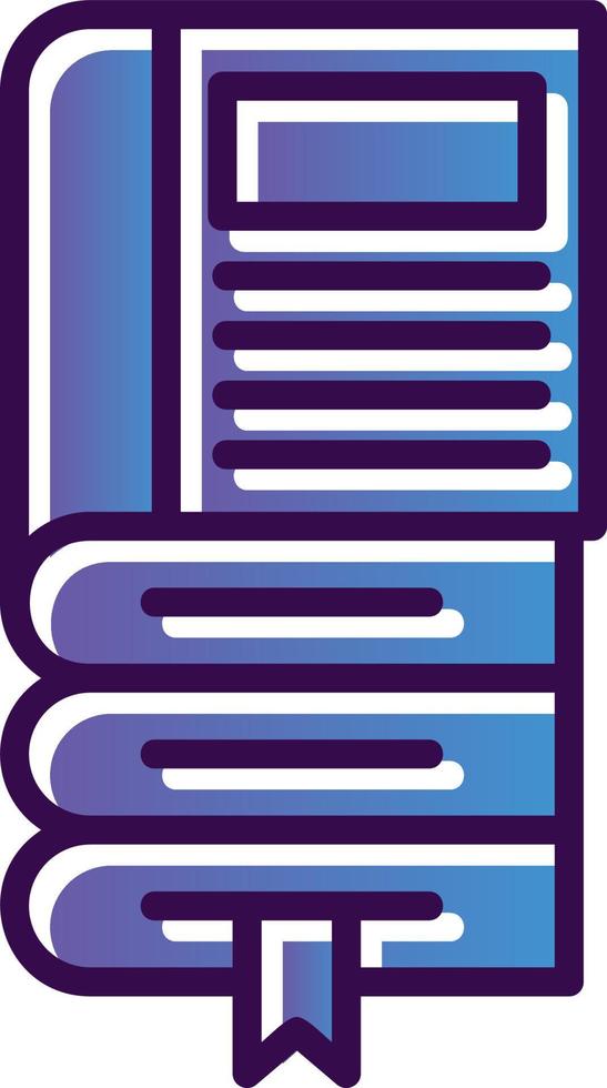 Book Stack Vector Icon Design