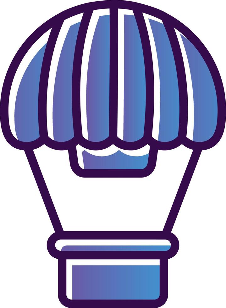 Hot Air Balloon Vector Icon Design