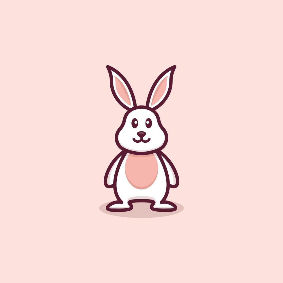 Cute Rabbit Logo vector