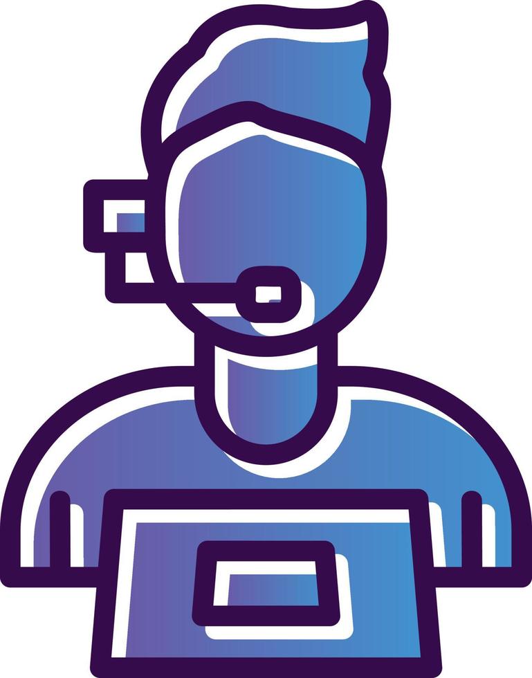 Customer Service Vector Icon Design
