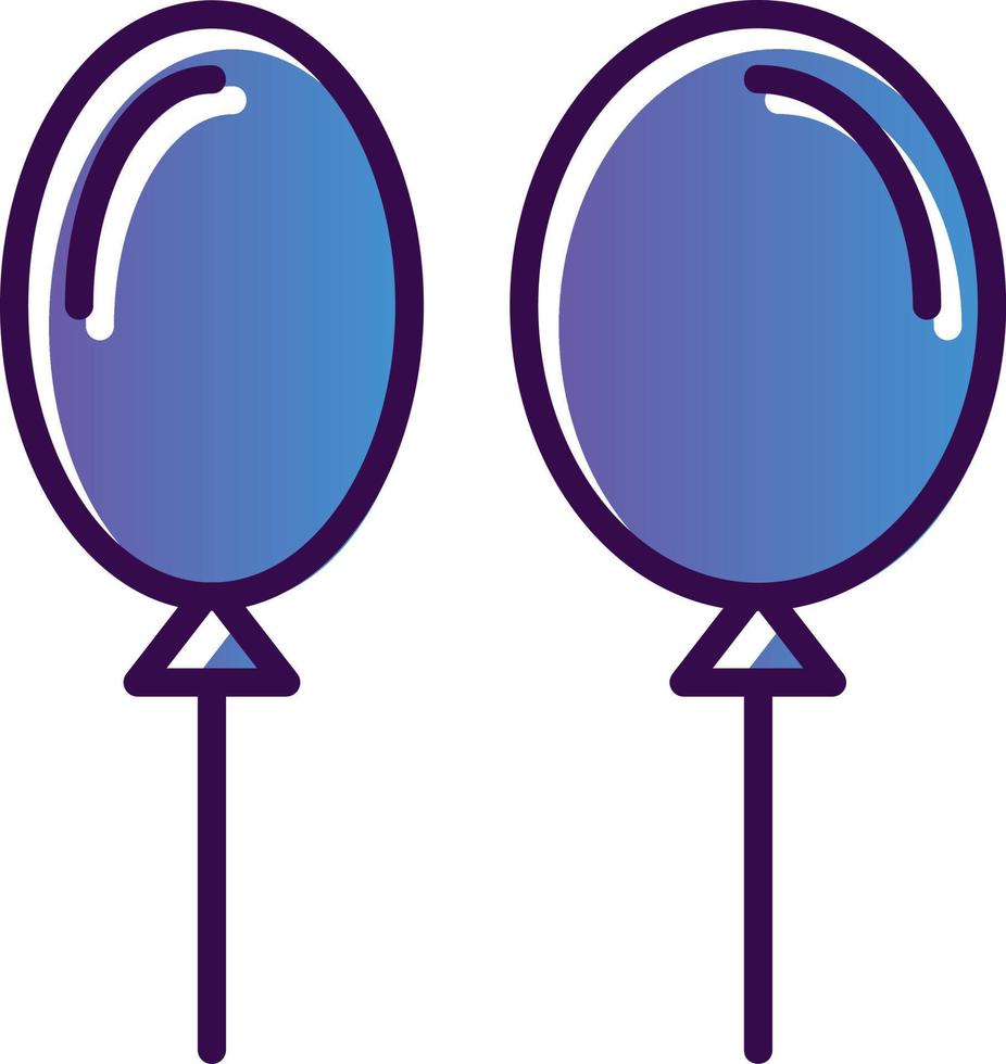 Balloons Vector Icon Design